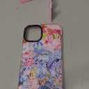 for iPhone 14 Case, Vintage Coastal Collage with Spring Floral Turtle Shells Pattern, Military-Grade Drop Protection, Seaside TPU Protective Cover with Camera Protection for Women Girl (PlumeriaTahiti)