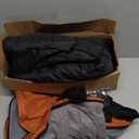 Portable Waterproof Dog Mat for Camping, Patio & Travel - Foldable Outdoor Dog Bed with Teflon Shell & Removable Plush Pad - Easy Clean, Durable - M (Bright Orange)