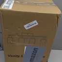 4-Light Bathroom Light Fixtures, Vanity Light with Milky White Shades, Matte Black Bathroom Light Fixtures Over Mirror, Modern Bathroom Wall Lamp for Mirror Living Room Cabinet Bedroom