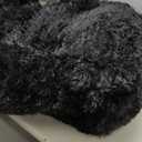 Super Fluffy Black 9x12 Area Rugs for Living Room, Modern Large Shag Rug for Bedroom, Non-Slip Plush Shaggy Thick Black Carpet for Nursery Kids Room Boys Girls Dorm Indoor Home Office Decor