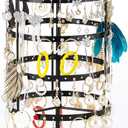 Sooyee Earring Holder Organizer,360 Rotating Earring Organizer,Jewerly Organizator 4 Tiers 144 Holes Earring Display Stands for Selling,Metal Jewlery Holder,Black