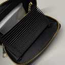 Credit Card Wallet, Credit Card Holder for Women Business Card Holder Card Wallet for Men Portable Antimagnetic Id Cards Holder Card Wallet (Black)