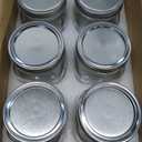 Ieavier 6PCS Wide Mouth Mason Jars 16oz with Airtight Lids and Bands, Canning Jars with Crystal Glass for Food Storage, Spice Jars, Canning, DIY Projects, Jam, Jelly, Honey, Preserving, Drinking