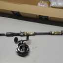 Sougayilang BD Fishing Rod and Reel Combos, Spinning & Casting Fishing Combo,30Ton+24Ton Graphite 2 Pc Fishing Poles with SuperPolymer Handle, S Style Hook Keeper(1 Pack)