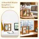 46 inch Pet Memorial Photo Frame, dog passing away gifts Rotating Wooden Picture Frame, Keepsake Remembrance Sympathy Gift for Loss of Dog or Cat