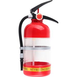 Liquor Dispenser, Drink Beverage Alcohol Wine Dispenser for Man Cave Decor, Pump Red Plastic Beer Whiskey Wine Pourer with 2L/70oz Fire Extinguisher Shape for Bar Home Party Use