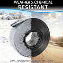 Poolvio Backwash Hose 1-1/2" x 50 ft, Heavy-Duty Lay-Flat Reinforced PVC Discharge Hose with 2 Stainless Steel Thumb Screw Clamps, Leak-Resistant for Inground & Above-Ground Pool Filters