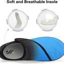 Lisdwde Women Men Water Shoes Quick Dry Breathable Aqua Sock Shoe for Summer Pool Swimming Beach Diving Walking (7.5-8.5 Women/6-7 Men, Blue Grey)