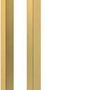 Titanium Gold Square Barn Door Handles 12"/16"/18"/24"/36"/48"/59'', Pull Push Long French Door Handle Double Sided, Large Front Exterior Shower Door Pull Handles