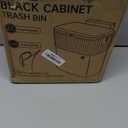 ELPHECO Kitchen Compost Bin with Lid 1.8 Gallon Hanging Trash Can with Lid, 7 Liter Wall-Mounted Garbage Can for Kitchen Cabinet Door, Small Under Sink Trash Can for Cupboard, Bathroom, Office