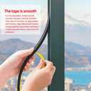 Air Conditioner Window Seal,Foam Insulation Tape for Sliding Doors and Windows,Gasket Seal, Anti Vibration Collision, Shockproof (1/2 in x 2/5 in x 16 Ft x 2 Roll)