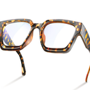 livho Oversized up to 99% Blue Light Blocking Glasses for Woman - Rectangle Fashion Glasses for Computer, Chic Preppy Frame