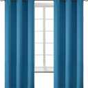 BGment Blackout Curtains - Grommet Thermal Insulated Room Darkening Bedroom and Living Room Curtains, Set of 2 Panels (42 x 63 Inch, Steel Blue)
