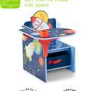 Delta Children Space Adventures Chair Desk with Storage Bin - Ideal for Arts & Crafts, Snack Time, Homeschooling, Homework & More - Greenguard Gold Certified, Blue