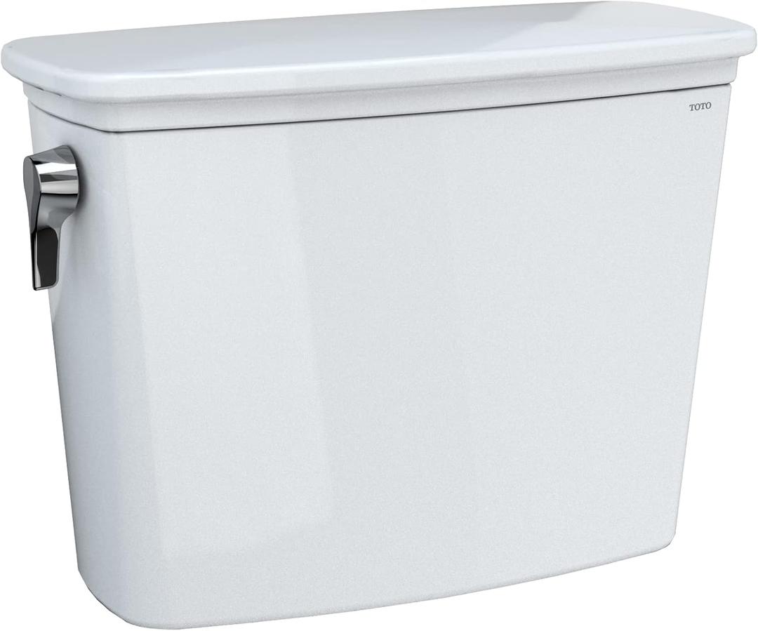 TOTO Drake Transitional 1.28 GPF Toilet Tank with WASHLET+ Auto Flush Compatibility, Cotton White - ST786EA#01