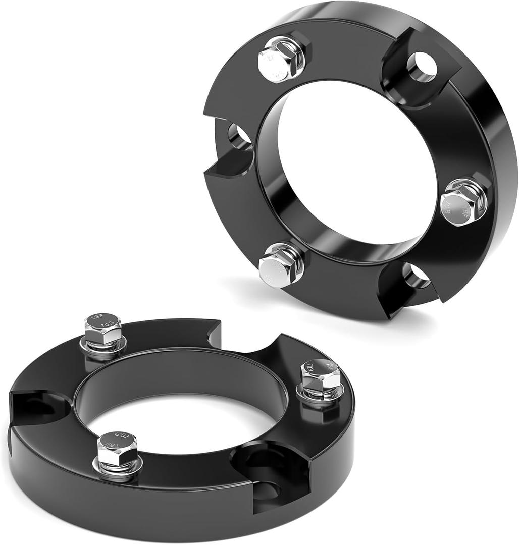 PROEZE 1.5" Front Leveling Lift Kit, Leveling Kit for 2005-2023 Tacoma 4 Runner, T6 Billet Aluminum Strut Spacers Lift Kit Black