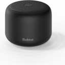 Bobtot Portable Bluetooth Speakers with Strap Easy to Carry, Wireless IPX5 Waterproof Mini Speaker with Loud Stereo Sound, 20 Hours Playtime, Rechargeable Battery, Built-in Microphone, Black