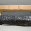 RUGGABLE Washable Modern Runner Rug  Impasto Greyscale 2.5x7, Stain-Resistant, Non-Slip Hallway Runner  Machine Washable Rug for Hallway, Entryway, Living Room & Kitchenwith Standard Pad