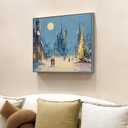 1.5" Deep 18x24 Floating Frame for Canvas Paintings Fun Print,Gray