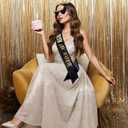 Birthday Baddie Sash & Sunglasses & Crown for Women, Hapdoo BIRTHDAY BADDIE Sash for Girl, Happy Funny Birthday Decorations Baddie Accessories for Women Party Favors Supplies