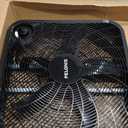 PELONIS 20 Inch Box Fan  3 Speeds, Window Fans, Floor or Tabletop, 25ft/s, 2025 Upgraded, Superior Air Throw (2295 CFM), Lightweight, 5 Blades, Fans for Bedroom, Office, Living Room, Garage (Black)