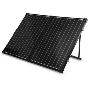 Renogy 100 Watt 12 Volt Portable Solar Panel for Power Station, Foldable 100W Solar Panel Suitcase with Adjustable Kickstand, Solar Charger for RV Camping Off Grid System,Black