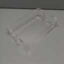 Dimeho Clear Napkin Holder, 2 Pcs Acrylic Guest Towel Holder 9” x 5.5” x2.5” Flat Napkin Holders Clear Bathroom Napkins Holders Towels Storage Tray for Kitchen Dining Room Restaurant Hotel Weddings