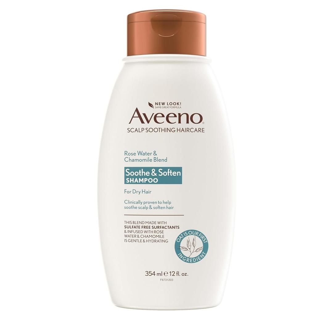 Aveeno Scalp Soothing Rose Water Chamomile Blend Shampoo, Fresh, 12 Fl Oz Aveeno Scalp Soothing Rose Water Chamomile Blend Shampoo, Fresh, 12 Fl Oz