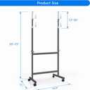 Maxtek Mobile Whiteboard Stand with Wheels, Stand Only, No Drill (Black)