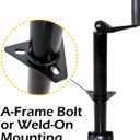 MaxxHaul 70159 14" Lift A-Frame Mount Trailer Jack with Top Wind - 2000 lbs. Capacity