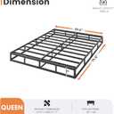 HAVONIZD 7 Inch Box Spring Queen, Heavy Duty Box Spring for Queen Bed, Easy Assembly, Metal Frame Mattress Foundation with Fabric Cover