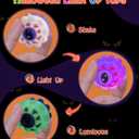 24PCS Halloween Light Up Eye Pop Ball, Halloween Party Favors for Kids, Halloween Toys for Trick or Treat, Goodie Bag Stuffers, Classroom Prizes