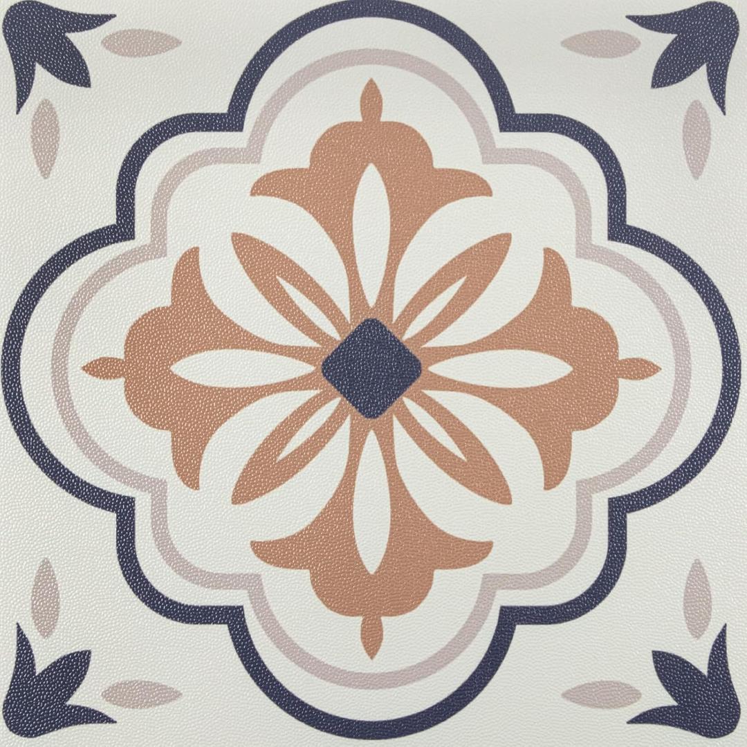 Alow Peel and Stick Floor Tile, Waterproof Peel and Stick Flooring, Self Adhesive Vinyl Flooring Easy to Install for Bathroom, Kitchen(11.8in X 11.8in, 10PCS) (Terra Cotta)