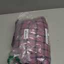 Boyland Men's Casual Suit Blazer Jackets Lightweight One Button Sport Coats Plaid Blazer (X-Large, Purple&Pink)