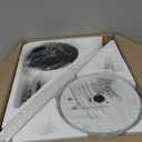 Ceiling Fans with Lights, 52 inch Low Profile Ceiling Fan with Light and Remote Control, Flush Mount, Reversible Motor, Dimmable, Noiseless, White Ceiling Fan for Bedroom, Indoor/Outdoor Use