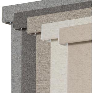Persilux Blackout Roller Shades for Window Blinds,Cordless,Linen Fabric,Thermal Insulated Fabric UV Protection Shades for Home,Office,Bedroom,Door,Blackout-Beige,35" W X 72" H