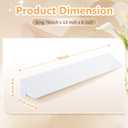 Horbaunal King Size Bed Wedge Pillow Cover for Headboard Gap, Headboard Wedge Pillow Case Cover Only, 76" x 10" x 6", White