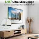 USX Mount Ultra Slim TV Wall Mount for 37-90 inch TVs, Low Profile Full Motion TV Mount with Swivel Articulating Dual Arms, Wall Bracket for Max VESA 600x400mm Holds 120lbs, Fits 16"/18"/24" Studs