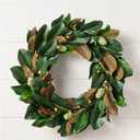 Outdoor Magnolia Leaves Wreath