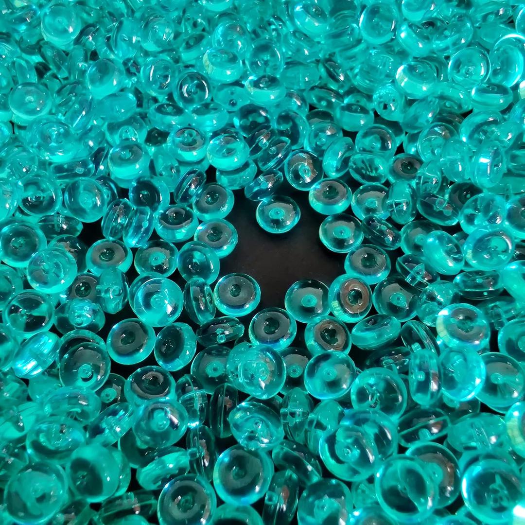 HappyFiller 4400 PCS Teal Tiny Acrylic Beads Gemstone Party Confetti Table Scatters Gems 7mm for Vase Filler,Floral Arrangement,Bridal Shower Decoration,Home Centerpieces,Candle Display