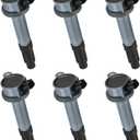 BDFHYK Ignition Coil Pack UF486 Compatible with Ford Escape 2008-2012 Fusion 2006-2012 Mercury Milan 2006-2011 Mariner 2009-2011 Lincoln Zephyr 2006 Ford Oem Coil Pack Coil for DG514 3.0L V6 Set of 6