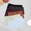 Womens Cotton Underwear Boy Shorts for Women Stretch Comfort Boxer Briefs Ladies Knot Panties 3/6 3901 (L)