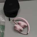 Beats Solo 4 - Wireless On-Ear Bluetooth Headphones, Up to 50-Hour Battery Life, Ultra-Lightweight Comfort, Powerful and Balanced Sound, Apple & Android Compatible - Metallic Pink
