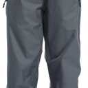 Ourcan Rain Pants Women Waterproof Pants Lightweight Breathable Hiking Cycling Outdoor with Pocket (Large, Gray)