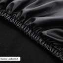 JOKIVTOU Stretch Bed Headboard Cover PU Leather, Waterproof Protective Universal Dustproof Soft Bed Head Cover Slipcover, No Need Wash, Wipeable, Bedroom Decor (Black,King)