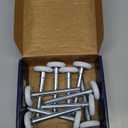 XiKe 10 Pack White 2" Nylon Garage Door Roller 4" Stem, Quiet/Durable and High Load, Use 6200-2RS Double Seals Precision Bearings.