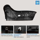 Front Left Seat Trim Panel Compatible with 2014-2020 Nissan Rogue Driver Side Outer Finish Panel 87380-4BB3A Black