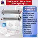 12004119 Dishwasher Door Spring and Cable Kit,Cord Length 11.6 Inch,Include 00754866 kit,Replace AP5953108 PS10061222,Compatible with Bos-ch Dishwasher Parts SHE,SHX,SHP Series