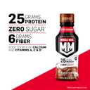 Muscle Milk Genuine Protein Shake, Chocolate, 14 Fl Oz Bottle, 12 Pack, 25g Protein, Zero Sugar, Calcium, Vitamins A, C & D, 6g Fiber, Energizing Snack, Workout Recovery, (BBD 11/15/26)