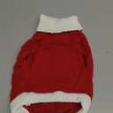 Small Dog Sweaters with Leash Hole Turtleneck Dog Sweaters Knitwear Boys Girls Warm Soft and High Stretch Pet Clothes for Fall WinterPet Shirts for Kitten Puppy Red Medium